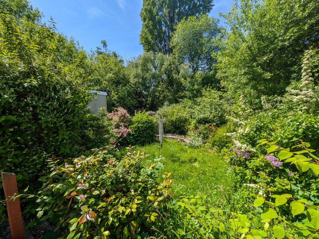 Lot: 107 - DETACHED BUNGALOW FOR IMPROVEMENT - Rear garden